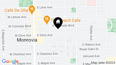 Map of 227 E Olive Avenue, Monrovia CA, 91016