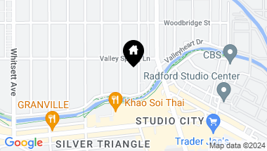Map of 4135 Vantage Avenue, Studio City CA, 91604