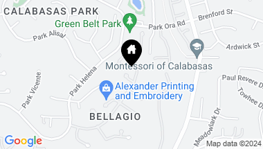 Map of 23185 Park Blanco, Calabasas CA, 91302