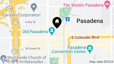 Map of 35 N Raymond Ave Unit: 215, Pasadena CA, 91103