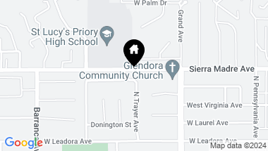 Map of 625 W La Crosse Street, Glendora CA, 91741