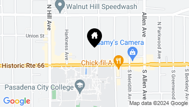 Map of 39 N Sierra Bonita Avenue, Pasadena CA, 91106