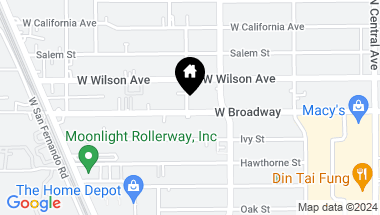 Map of 515 W Broadway Unit: 108, Glendale CA, 91204