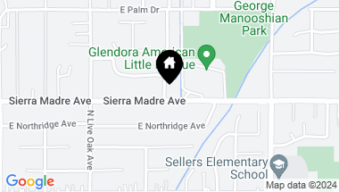Map of 847 E Sierra Madre Avenue, Glendora CA, 91741