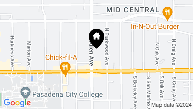 Map of 66 N Allen Avenue 5, Pasadena CA, 91106