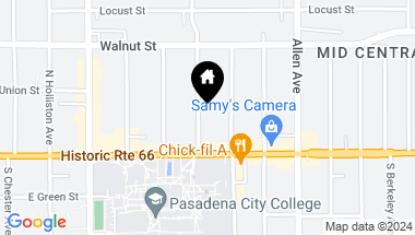 Map of 76 N Sierra Bonita Avenue 5, Pasadena CA, 91106