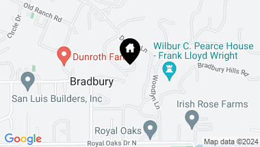 Map of 682 Deodar Lane, Bradbury CA, 91008