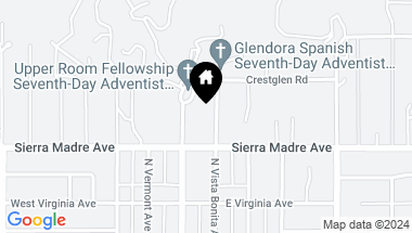 Map of 733 N Vista Bonita Avenue, Glendora CA, 91741