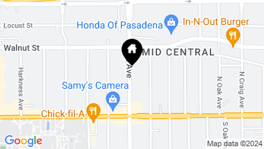 Map of 118 N allen Avenue 5, Pasadena CA, 91106