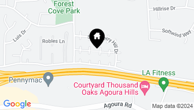 Map of 29628 Windsong Lane, Agoura Hills CA, 91301