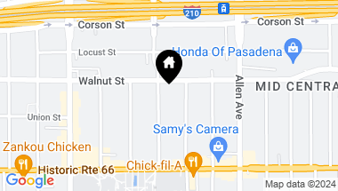 Map of 170 N Sierra Bonita Avenue 15, Pasadena CA, 91106