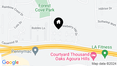 Map of 29719 Windsong Lane, Agoura Hills CA, 91301