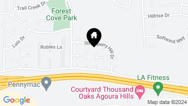 Map of 29629 Windsong Lane, Agoura Hills CA, 91301