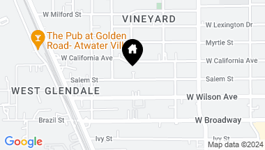 Map of 647 Salem Street, Glendale CA, 91203