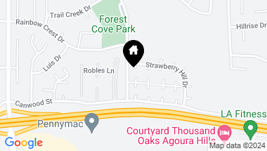 Map of 29731 Windsong Lane, Agoura Hills CA, 91301