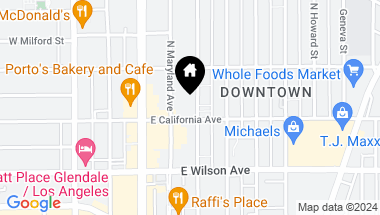 Map of 315 N Louise Street 205, Glendale CA, 91206