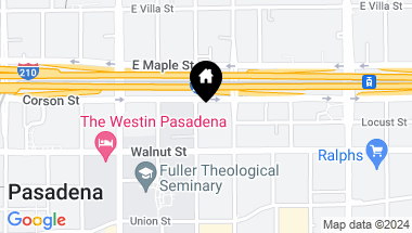 Map of 286 N Madison Avenue 304, Pasadena CA, 91101