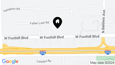 Map of 905 W Foothill Boulevard, Arcadia CA, 91006