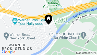 Map of 2924 W Riverside Drive, Burbank CA, 91505