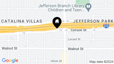 Map of 314 N Holliston Avenue, Pasadena CA, 91106