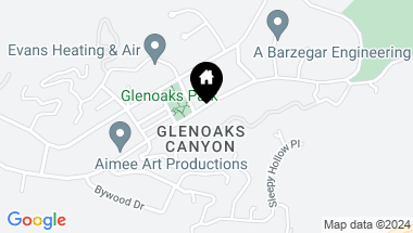 Map of 2606 E Glenoaks Boulevard, Glendale CA, 91206