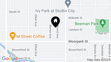 Map of 4445 Van Noord Avenue, Studio City CA, 91604