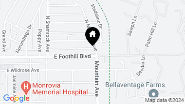 Map of 845 E Foothill Boulevard B, Monrovia CA, 91016