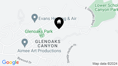 Map of 2642 E Glenoaks Boulevard, Glendale CA, 91206