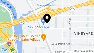 Map of 835 W Milford St, Glendale CA, 91203
