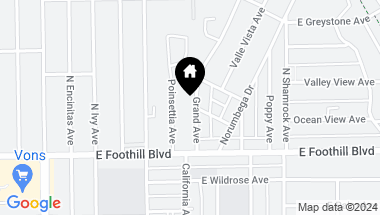Map of 149 Grand Avenue, Monrovia CA, 91016