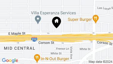 Map of 2233 E Maple Street, Pasadena CA, 91107