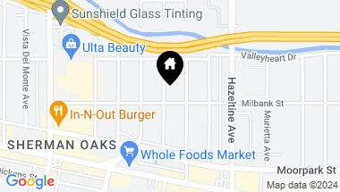 Map of 4506 Katherine Avenue, Sherman Oaks CA, 91423