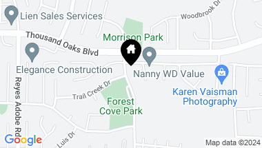 Map of 5560 Forest Cove Lane, Agoura Hills CA, 91301