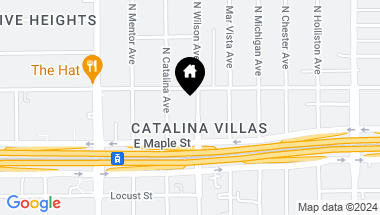 Map of 435 N Wilson Avenue, Pasadena CA, 91106