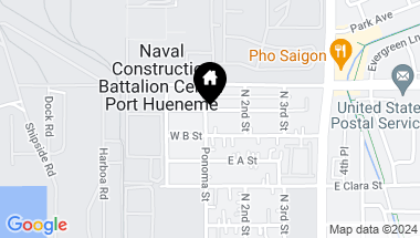 Map of 640 Ponoma Street, Port Hueneme CA, 93041