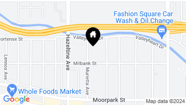 Map of 4528 Murietta Avenue, Sherman Oaks CA, 91423