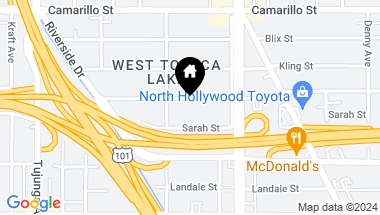 Map of 11100 Hortense Street, North Hollywood CA, 91602