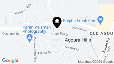 Map of 29383 Quail Run Drive, Agoura Hills CA, 91301
