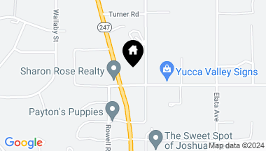Map of 57066 Hillcrest Rd RD, YUCCA VALLEY CA, 92284