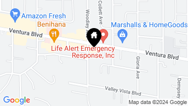 Map of 4630 Woodley Avenue 204, Encino CA, 91436