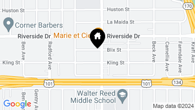 Map of 4701 Colfax Ave Unit: 6, Studio City CA, 91602
