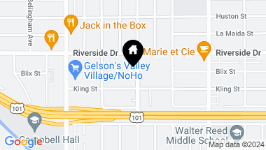Map of 4725 Radford Avenue, Valley Village CA, 91607