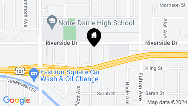 Map of 4740 Sunnyslope Avenue, Sherman Oaks CA, 91423