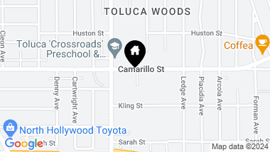 Map of 10514 Camarillo Street, Toluca Lake CA, 91602