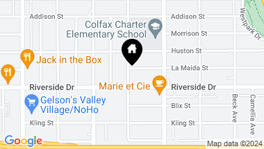 Map of 11758 La Maida Street, Valley Village CA, 91607