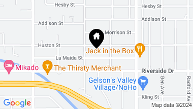 Map of 12233 La Maida Street, Valley Village CA, 91607
