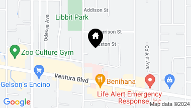 Map of 4910 Libbit Avenue, Encino CA, 91436