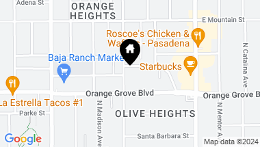 Map of 750 N El Molino Avenue, Pasadena CA, 91104