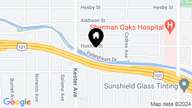Map of 14811 Valleyheart Dr, Sherman Oaks CA, 91403