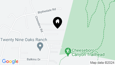 Map of 6108 Chesebro Road, Agoura Hills CA, 91301